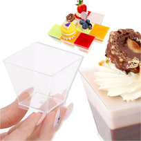 Pojemniki Plastikowe Pucharki do Deserów 25szt KR993