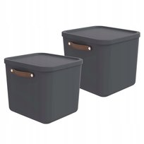 POJEMNIKI Z POKRYWKĄ I UCHWYTAMI MALOJA 2 x 40 L
