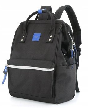 Pojemny plecak damski sportowy na laptopa z kieszeniami port USB Himawari, czarny - Himawari