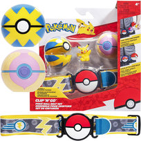POKEMON Clip'N'Go Pas Trenera PokeBall HealBall i QuickBall Pikachu