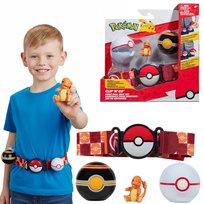 Pokemon Clip ’n’ Go – Pas Trenera z Pokéballem i figurką Charmander PKW3163 Jazwares