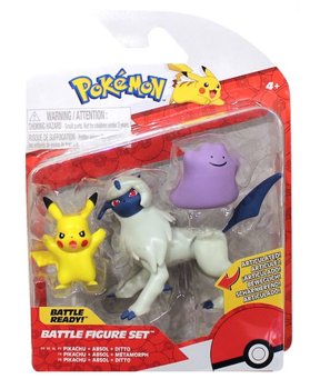 Pokemon, figurki bitewne, W15 Pikachu, Ditto, Absol - Pokemon