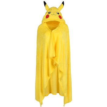Pokemon Pikachu Żółta Narzutka/Koc Z Kapturem 120X150Cm - Pokemon