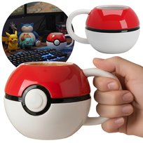 Pokemon Pokeball DUŻY kubek ceramiczny 3D, gadżet kolekcjonerski DLA GRACZA 700ml