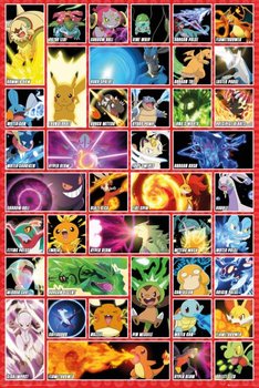 Pokemon - Postacie - plakat 61x91,5 cm - GBeye