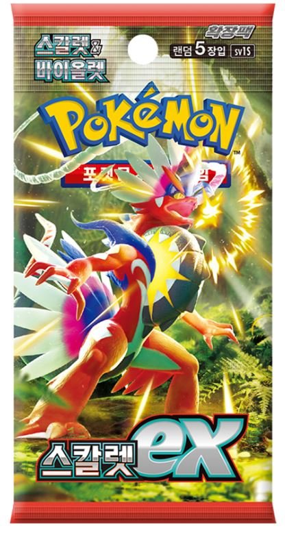Pokemon TCG: Scarlet and Violet - Scarlet Ex - Booster Pack Koreański KOR