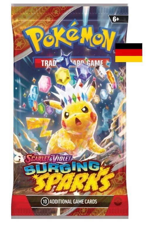 Pokémon TCG: Scarlet & Violet - Surging Sparks - Booster Pack NIEMIECKI (GER)