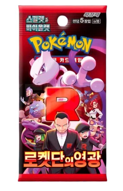 Pokemon TCG: The Glory of Team Rocket - Booster Pack Koreański KOR