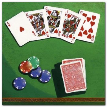 Poker plakat obraz 50x50cm - Wizard+Genius
