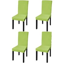 Pokrowce na krzesła - Zielone Jabłuszko, 4 szt. / AAALOE