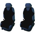 Pokrowce na przednie fotele, tzw. koszulki, 2 szt. - czarne - LABO