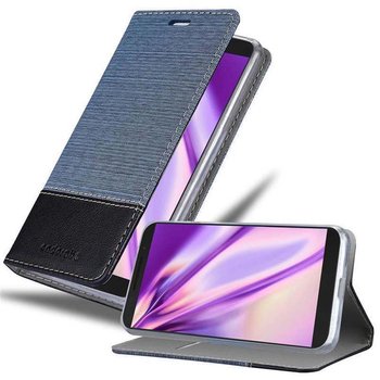 Pokrowiec Do Alcatel 3 2019 Etui w CIEMNY NIEBIESKO CZARNY Portfel Obudowa Case Cover Ochronny Cadorabo - Cadorabo