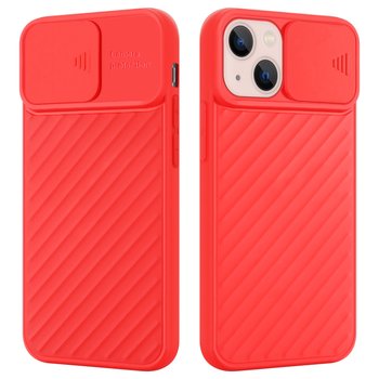 Pokrowiec Do Apple iPhone 13 Etui w Czerwony Mat Ochrona kamery TPU Obudowa Case Cover Cadorabo - Cadorabo