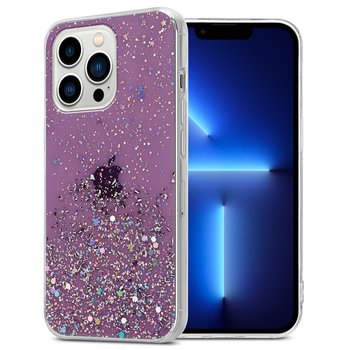 Pokrowiec Do Apple iPhone 13 PRO MAX Etui w Fiolet z Brokatem Glitter Obudowa Case Cover TPU Cadorabo - Cadorabo