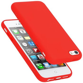 Pokrowiec Do Apple iPhone 5 / 5S / SE 2016 Etui w LIQUID CZERWONY TPU Silikon Case Cover Obudowa Ochronny Cadorabo - Cadorabo