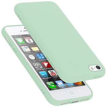 Pokrowiec Do Apple iPhone 5 / 5S / SE 2016 Etui w LIQUID JASNO ZIELONY TPU Silikon Case Cover Obudowa Ochronny Cadorabo - Cadorabo
