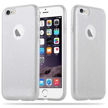 Pokrowiec Do Apple iPhone 6 / 6S w SREBRNY GWIEZDNY PYŁ  Etui Obudowa Ochronny Case Cover Glitter Cadorabo - Cadorabo