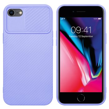 Pokrowiec Do Apple iPhone 7 / 7S / 8 / SE 2020 Etui w Bonbon Purpura Obudowa Case Cover Ochrona kamery Cadorabo - Cadorabo