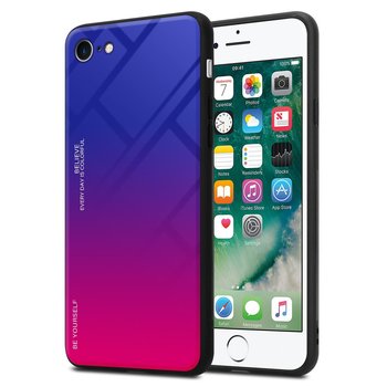 Pokrowiec Do Apple iPhone 7 / 7S / 8 / SE 2020 Etui w FIOLETOWO - CZERWONY TPU Obudowa Case Cover Plecki Ochronny Cadorabo - Cadorabo