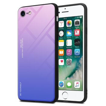 Pokrowiec Do Apple iPhone 7 / 7S / 8 / SE 2020 Etui w RÓŻOWO - NIEBIESKI TPU Obudowa Case Cover Plecki Ochronny Cadorabo - Cadorabo