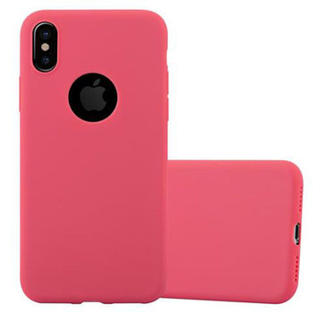 Pokrowiec Do Apple iPhone X / XS Etui w CANDY CZERWONY TPU Silikon Obudowa Case Cover Ochronny Plecki Cadorabo - Cadorabo