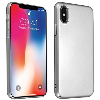 Pokrowiec Do Apple iPhone X / XS Etui w METAL SREBRNY Hard Case Cover Obudowa Ochronny Cadorabo - Cadorabo