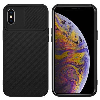 Pokrowiec Do Apple iPhone XS MAX Etui w Bonbon Czerń Obudowa Case Cover Ochrona kamery Cadorabo - Cadorabo