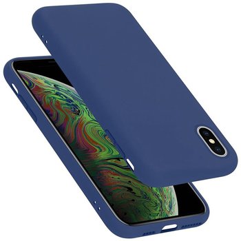 Pokrowiec Do Apple iPhone XS MAX Etui w LIQUID NIEBIESKI TPU Silikon Case Cover Obudowa Ochronny Cadorabo - Cadorabo