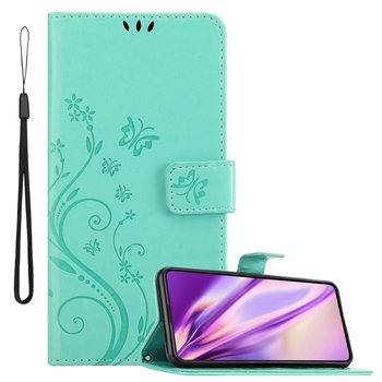 Pokrowiec Do Asus ZenFone 8 FLIP w Etui TURKUS KWIATOWY  Kwiaty Portfel Obudowa Case Cover Cadorabo - Cadorabo