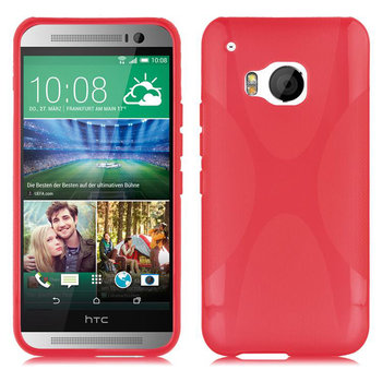 Pokrowiec Do HTC ONE M9 Pokrowiec Ochronny w PIEKŁA CZERWIEŃ Etui Obudowa Case Cover Plecki TPU Cadorabo - Cadorabo