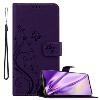 Pokrowiec Do Huawei MATE 30 PRO w Etui FIOLET CIEMNY KWIATOWY Kwiaty Portfel Obudowa Case Cover Cadorabo - Cadorabo