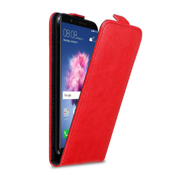 Pokrowiec Do Huawei P SMART 2018 / Enjoy 7S w Etui CZERWONE JABŁKO  Flip Case Cover Obudowa Ochronny Cadorabo - Cadorabo