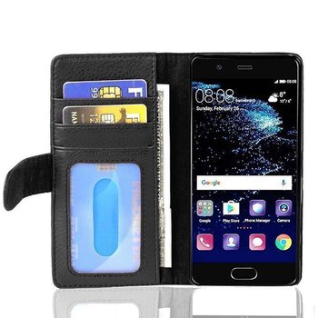 Pokrowiec Do Huawei P10 W Czarny Oxid Etui Ochronny Magnet Obudowa Case Cover Cadorabo - Cadorabo