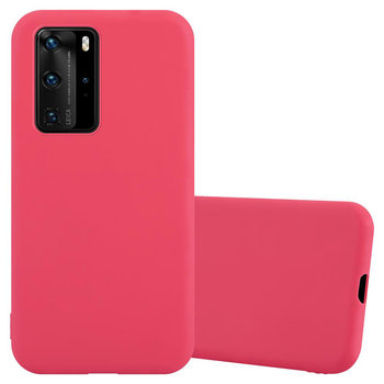 Pokrowiec Do Huawei P40 PRO / P40 PRO+ Etui w CANDY CZERWONY TPU Silikon Obudowa Case Cover Ochronny Plecki Cadorabo - Cadorabo