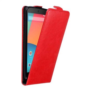 Pokrowiec Do LG Google NEXUS 5 w Etui CZERWONE JABŁKO  Flip Case Cover Obudowa Ochronny Cadorabo - Cadorabo