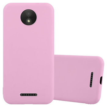 Pokrowiec Do Motorola MOTO C Etui w CANDY RÓŻOWY TPU Silikon Obudowa Case Cover Ochronny Plecki Cadorabo - Cadorabo