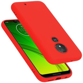 Pokrowiec Do Motorola MOTO G7 POWER Etui w LIQUID CZERWONY TPU Silikon Case Cover Obudowa Ochronny Cadorabo - Cadorabo