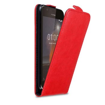 Pokrowiec Do Nokia 1 2018 w Etui CZERWONE JABŁKO  Flip Case Cover Obudowa Ochronny Cadorabo - Cadorabo