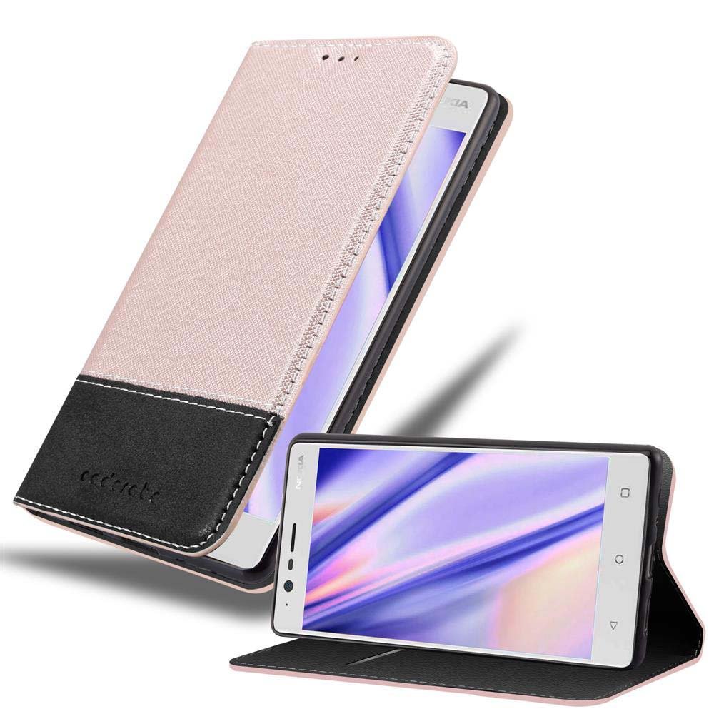 Cadorabo Case For Nokia 3 2017 Case Cover - Flip Phone Case In Smooth Faux Leather Case Cover Protective Case Case Book Folding Style