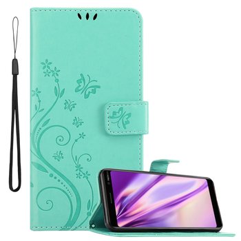 Pokrowiec Do Nokia 7 PLUS w Etui TURKUS KWIATOWY  Kwiaty Portfel Obudowa Case Cover Cadorabo - Cadorabo