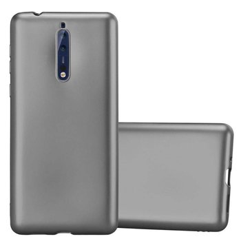 Pokrowiec Do Nokia 8 2017 w METALLIC SZARY Etui TPU Silikon Obudowa Ochronny Case Cover Cadorabo - Cadorabo