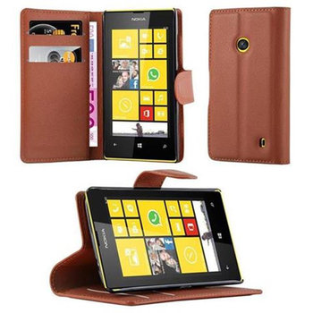 Pokrowiec Do Nokia Lumia 520 / 521 w CZEKOLADOWY BRĄZ Etui Portfel Obudowa Ochronny Case Cover Cadorabo - Cadorabo