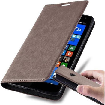 Pokrowiec Do Nokia Lumia 535 w BRĄZOWA KAWA Etui Obudowa Ochronny Case Cover Portfel Cadorabo - Cadorabo