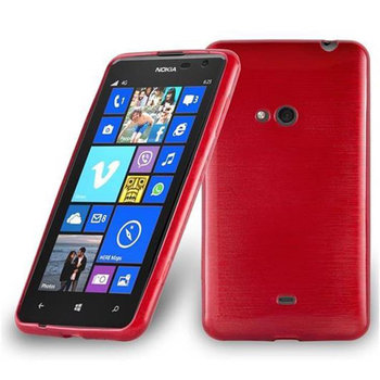 Pokrowiec Do Nokia Lumia 625 Etui w CZERWONY Silikon Case Cover Obudowa Ochronny TPU Cadorabo - Cadorabo