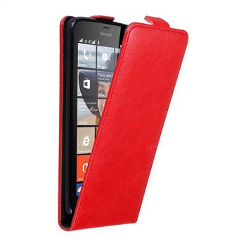Pokrowiec Do Nokia Lumia 640 w Etui CZERWONE JABŁKO  Flip Case Cover Obudowa Ochronny Cadorabo - Cadorabo