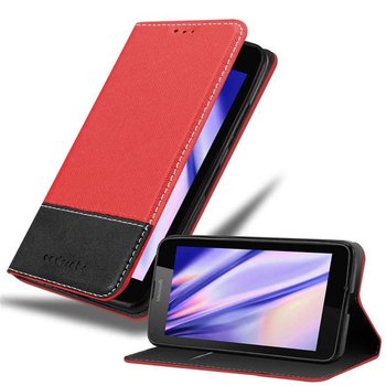 Pokrowiec Do Nokia Lumia 640 w Etui CZERWONO CZARNY Obudowa Portfel Case Cover Cadorabo - Cadorabo