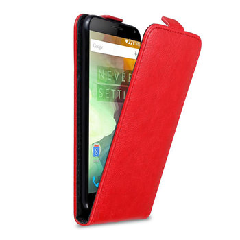 Pokrowiec Do OnePlus 2 w Etui CZERWONE JABŁKO  Flip Case Cover Obudowa Ochronny Cadorabo - Cadorabo