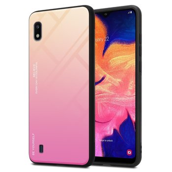 Pokrowiec Do Samsung Galaxy A10 / M10 Etui w ŻÓŁTO - RÓŻOWY TPU Obudowa Case Cover Plecki Ochronny Cadorabo - Cadorabo