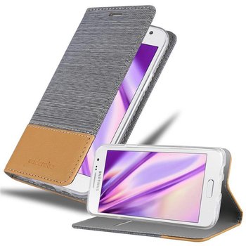 Pokrowiec Do Samsung Galaxy A3 2015 Etui w JASNOSZARY BRĄZOWY Portfel Obudowa Case Cover Ochronny Cadorabo - Cadorabo