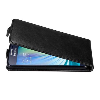 Pokrowiec Do Samsung Galaxy A3 2015 w Etui CZARNA NOC Flip Case Cover Obudowa Ochronny Cadorabo - Cadorabo